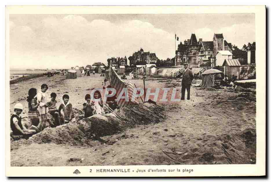 Hermanville - Kinder spielen am Strand — Verlag ABA, Nr. 2