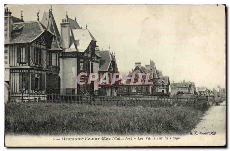 Hermanville-sur-Mer (Calvados) — Die Villen am Strand — B. P., Paris