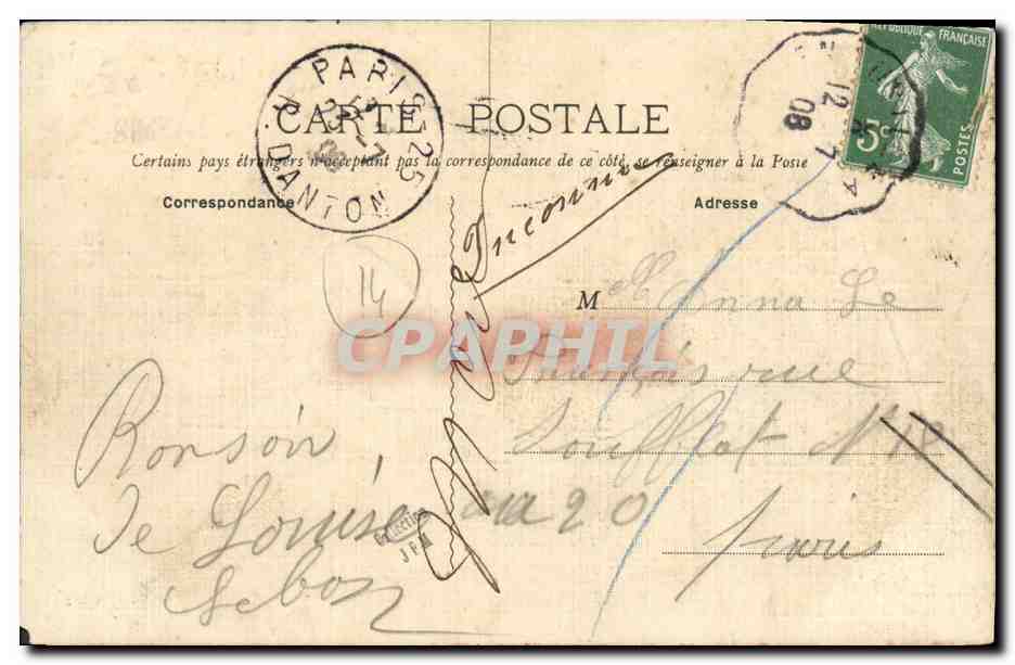 La Brêche d'Hermanville — La Route de Ouistreham — Marie, tabac — Verso