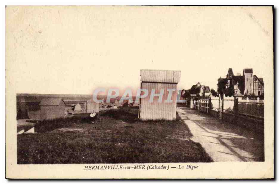 CPA Hermanville sur Mer La Digue