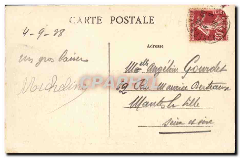 CPA Hermanville sur Mer La Digue — Verso