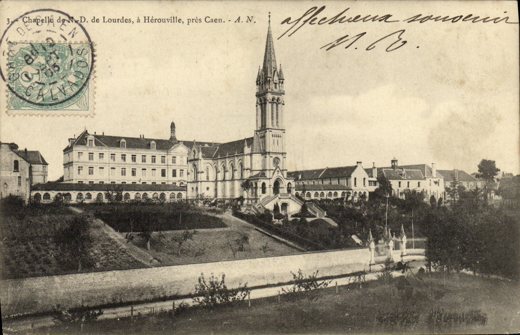 Chapelle de N.-D. de Lourdes, à Hérouville, près Caen — A.N. — éditeur A.N.