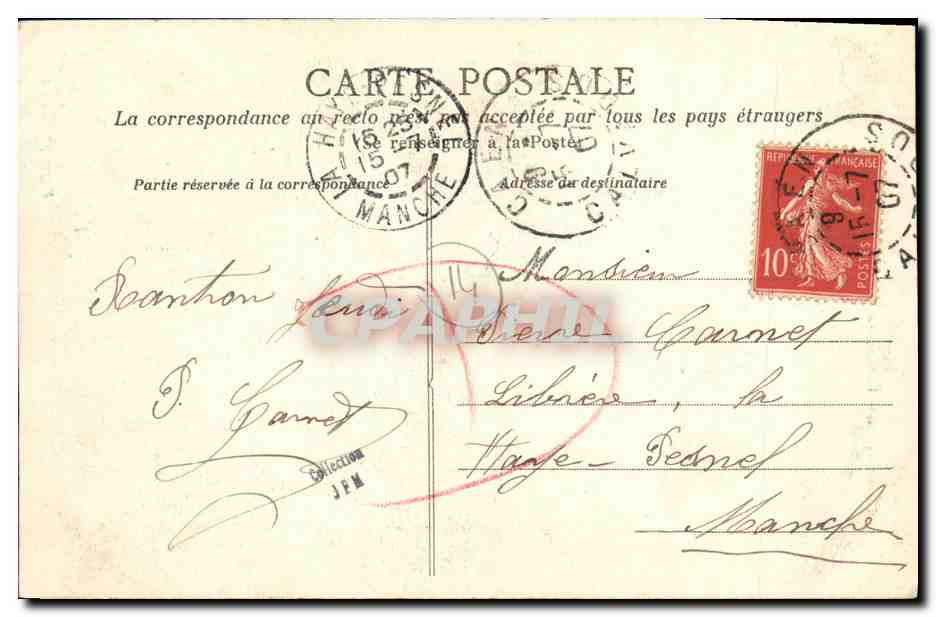 CPA Herouville La Chapelle — Verso