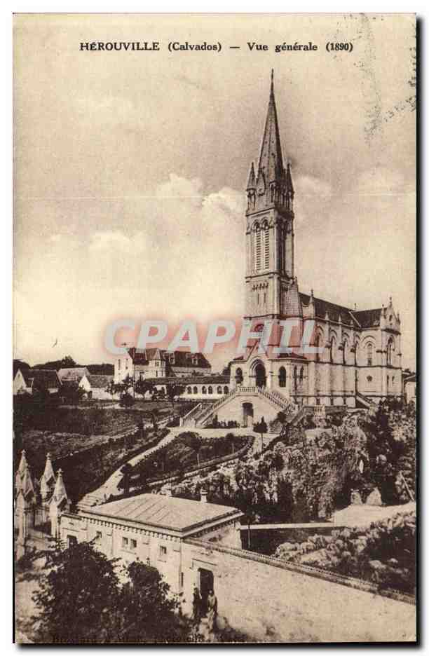 Hérouville (Calvados) — Vue générale (1890) — Éditeur CPAPHIL