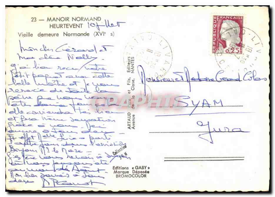 Manoir Normand — Heurtevent — Éditions Gaby — Verso