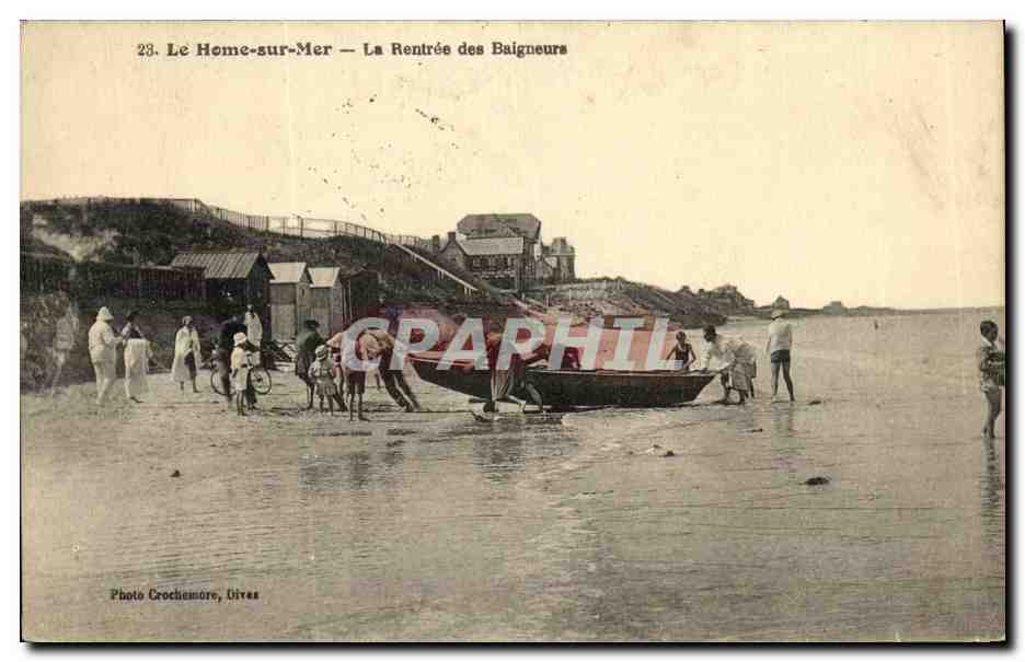 CPA Le Home sur Mer La Rentree des Baigneurs