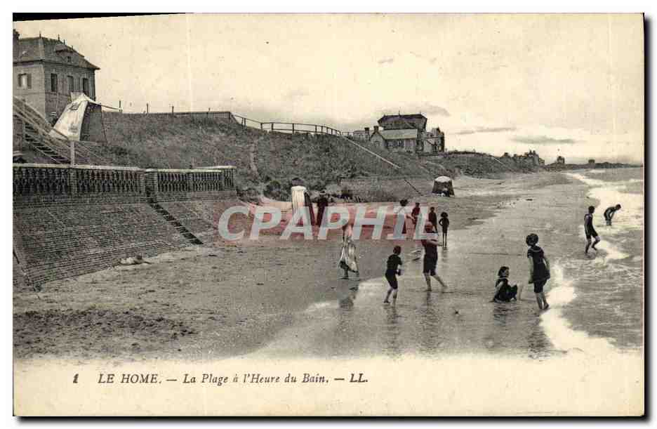 Le Hôme — Die Strandpromenade zur Badezeit — LL.