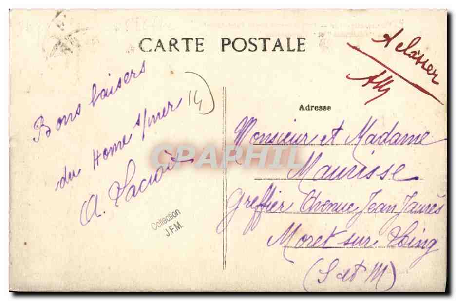 CPA Le Home sur Mer Preventorium Marin Saint Joseph Villas Cendrillon et Norvegienne — Verso
