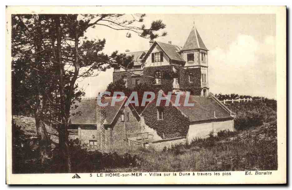 LE HOME-sur-MER - Villas sur la Dune à travers les pins — Ed. Baratte, n°5