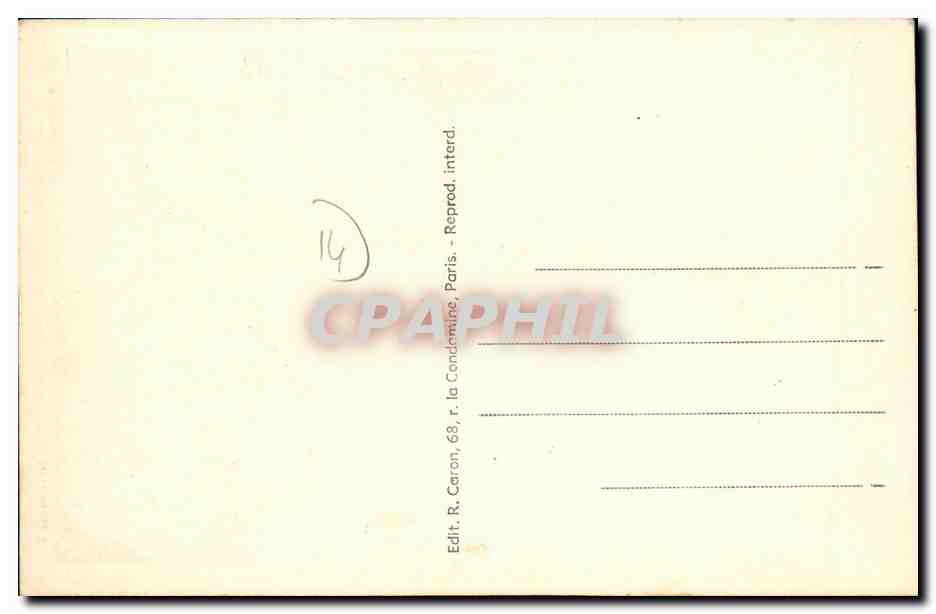 CPA L Hotellerie Le Centre La Mairie Les Ecoles — Verso