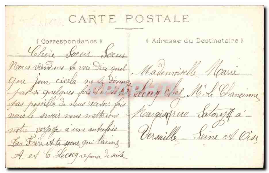 Lisieux et ses Environs — Église et Château de la Houblonnière — Libr. Blanche, Lisieux — Reverso
