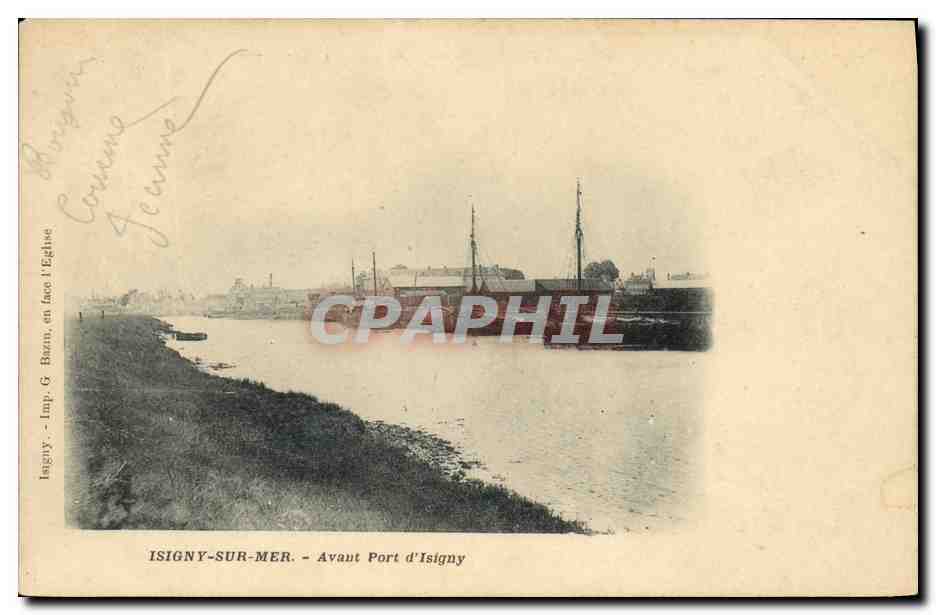 CPA Isigny sur Mer Avant Port d Isigny