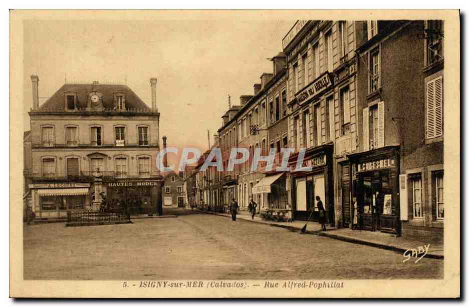 CPA Isigny sur Mer Rue Alfred Pophillat