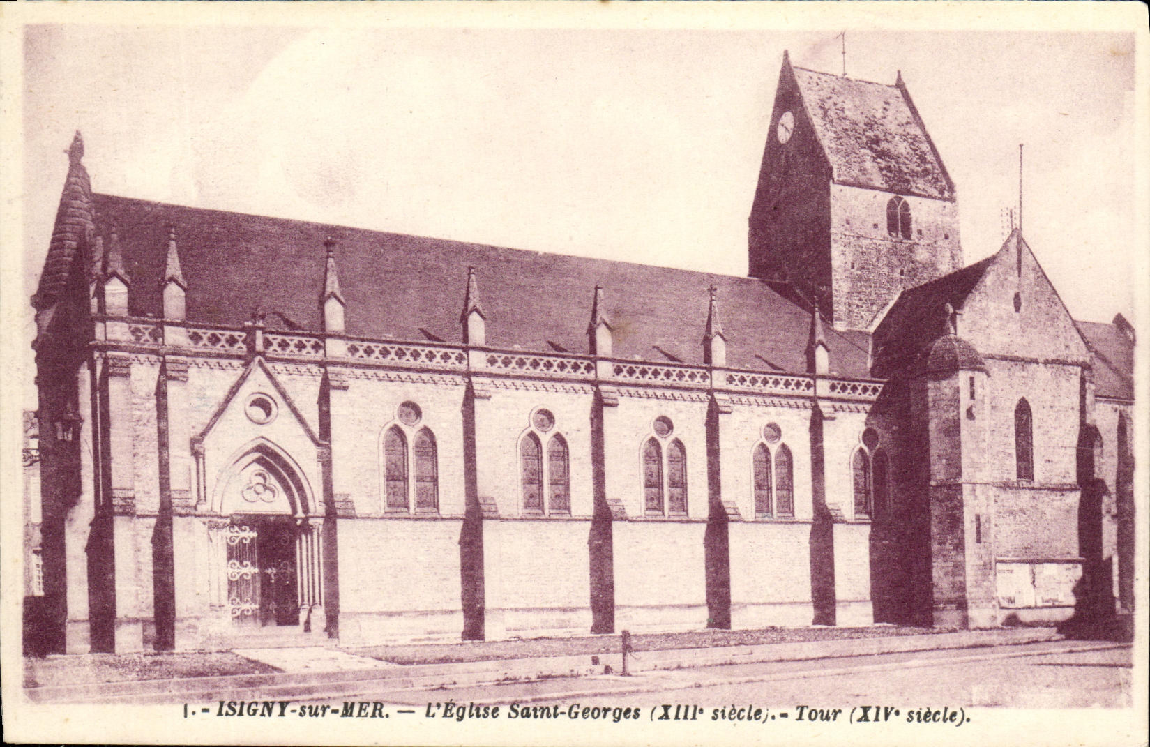 Isigny-sur-Mer — Saint-Georges Church (13th century) — Tower (14th century)