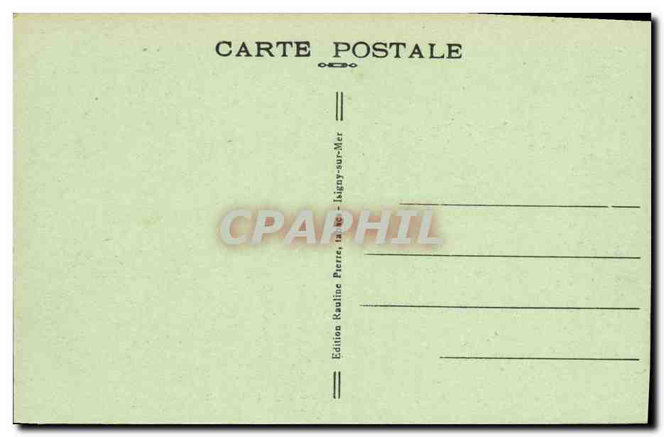 CPA Isigny sur Mer Le Pont sur L Aure a Maree Basse et le Quai Surcouf — Verso
