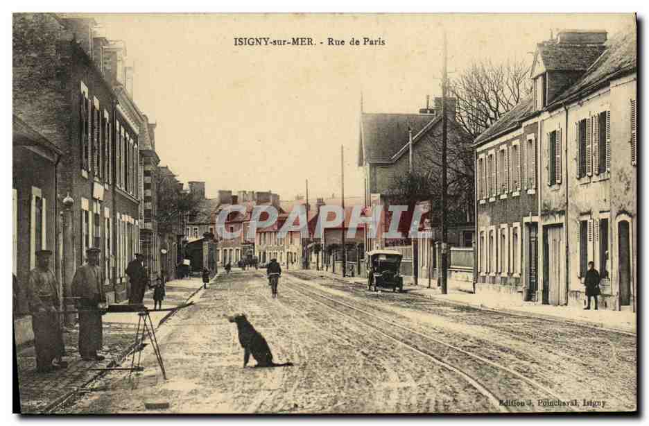Isigny-sur-Mer - Rue de Paris — Édition J. Poinchaval, Isigny