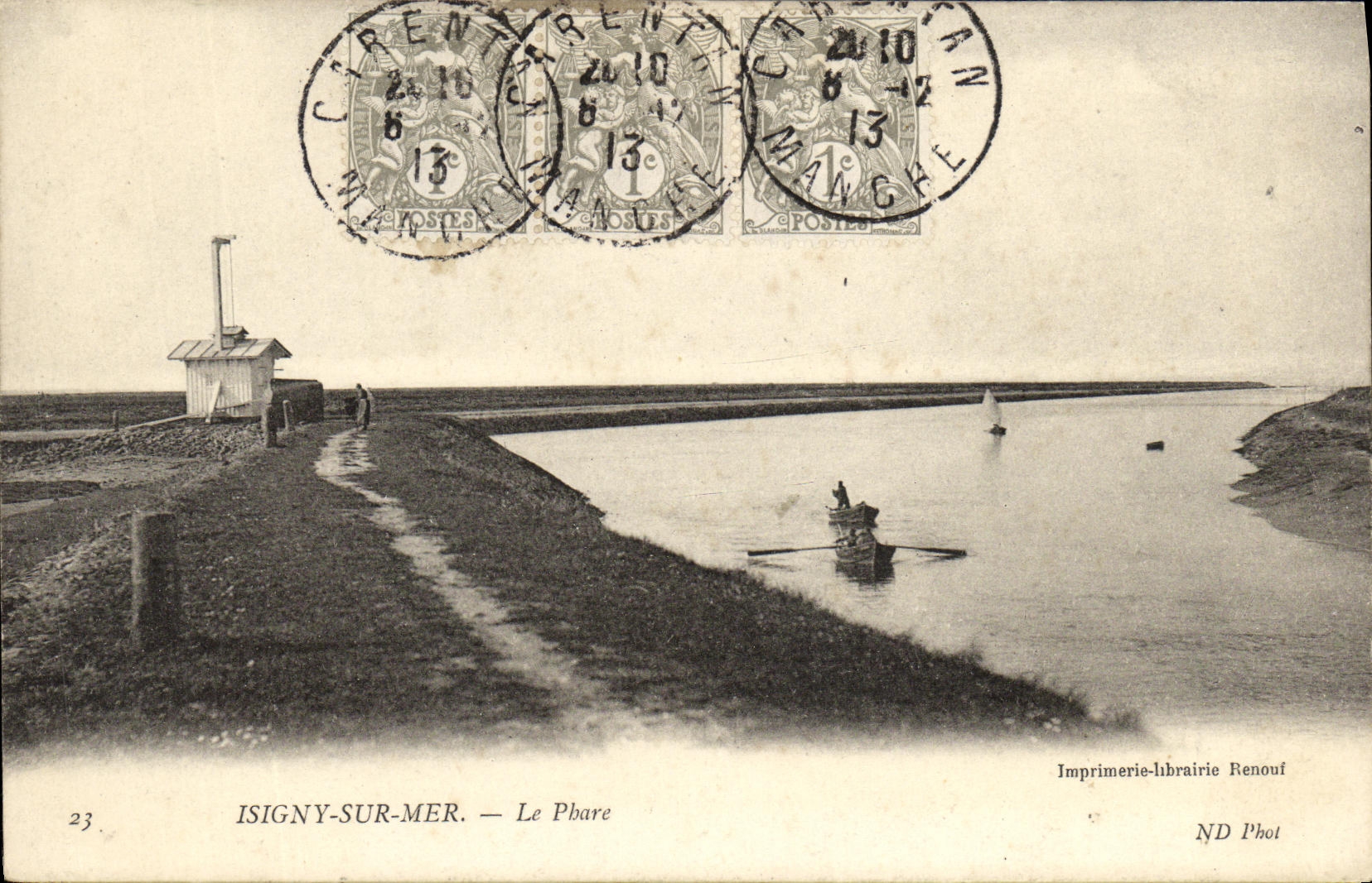 CPA Isigny Sur Mer Le Phare