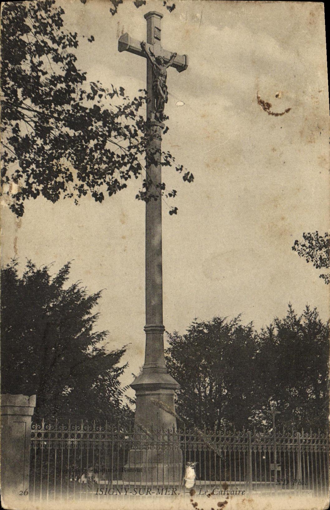 CPA Isigny Sur Mer Le Calvaire