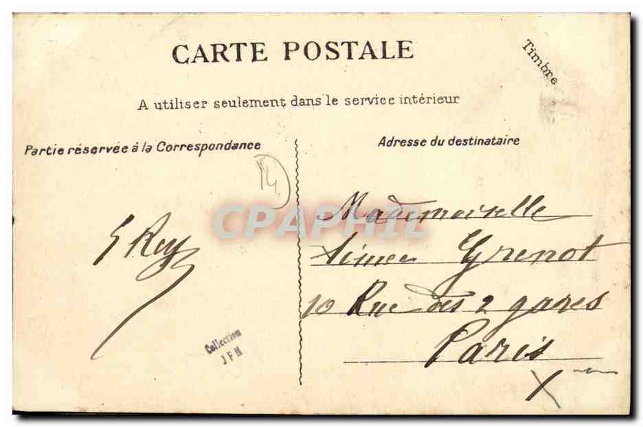 CPA Isigny Sur Mer Rue de Cherbourg Vaches — Verso