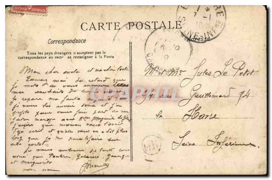 CPA Isigny Sur Mer Panorama Enfants — Verso