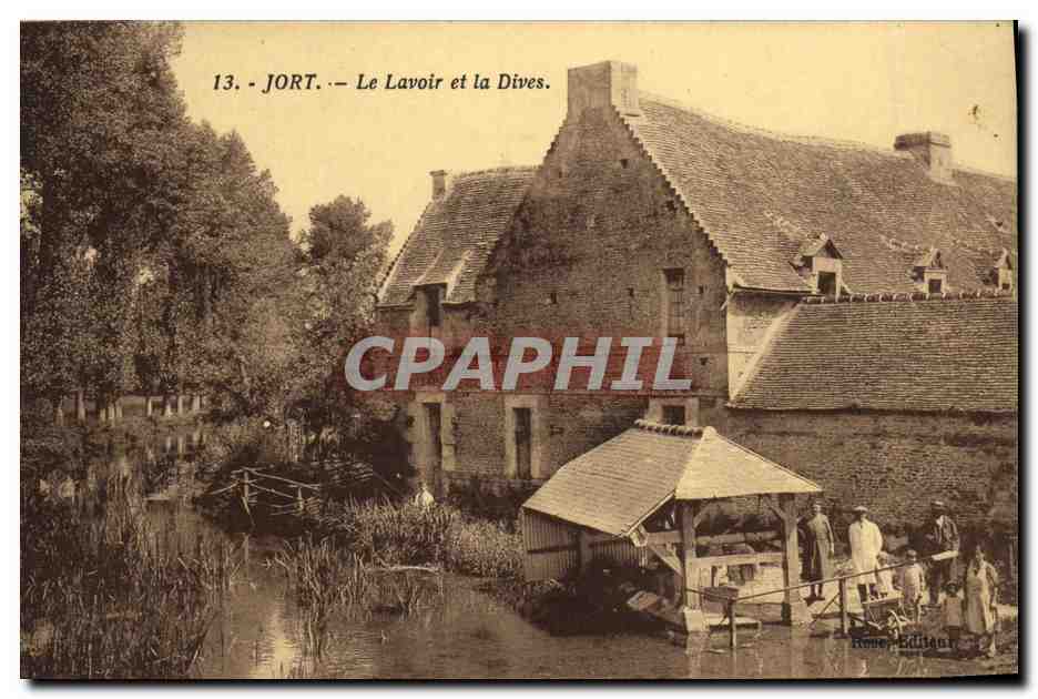 JORT — Le Lavoir et la Dives — C. Jeanne, Éditeur - Falaise