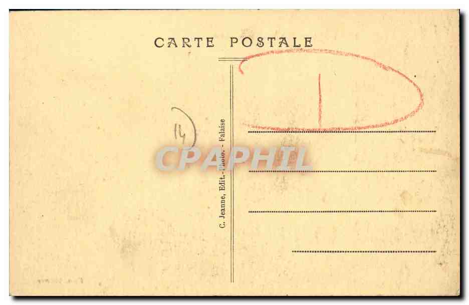 JORT — Le Lavoir et la Dives — C. Jeanne, Éditeur - Falaise — Verso