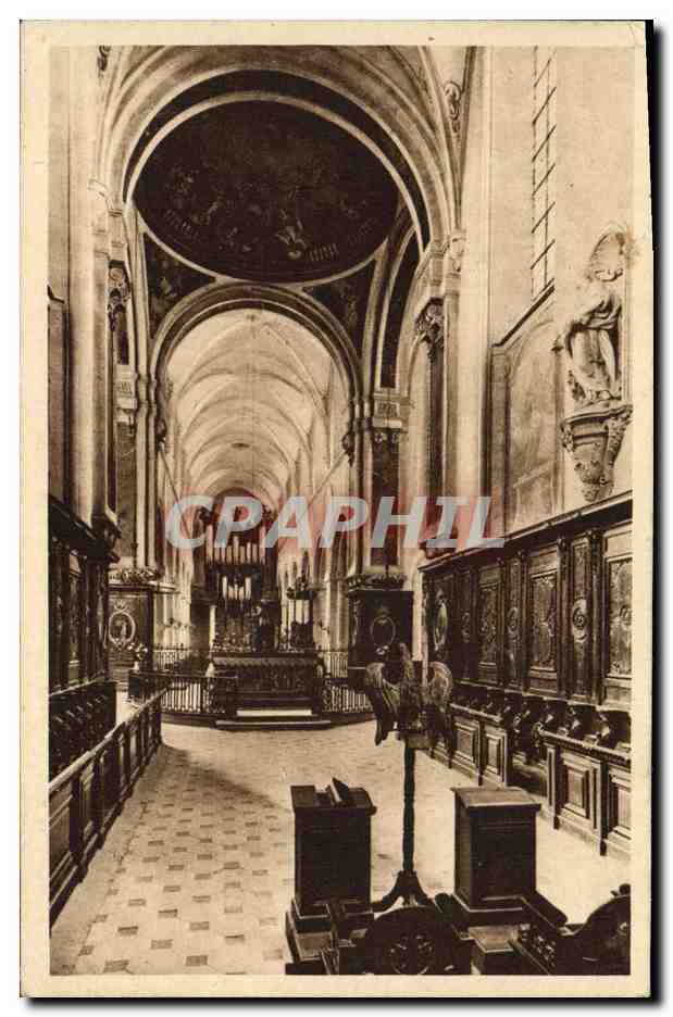 Intérieur de l'église de l'Abbaye de Mondaye — XVIIIe siècle — Hélène Lorraine, Paris