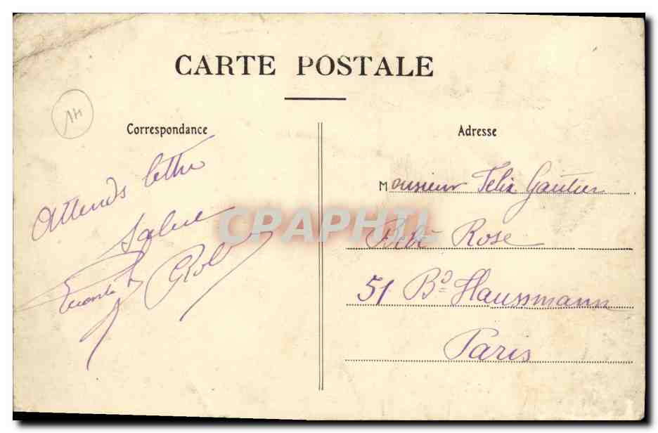 CPA Langannerie Bas du Bourg — Verso
