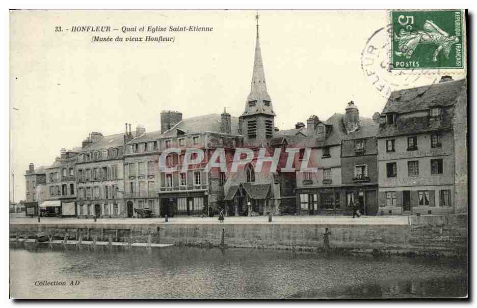 Honfleur — Quai et Église Saint-Étienne — Musée du vieux Honfleur