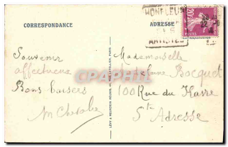 Honfleur — Quai Saint-Etienne — LL n°40 — Reverso