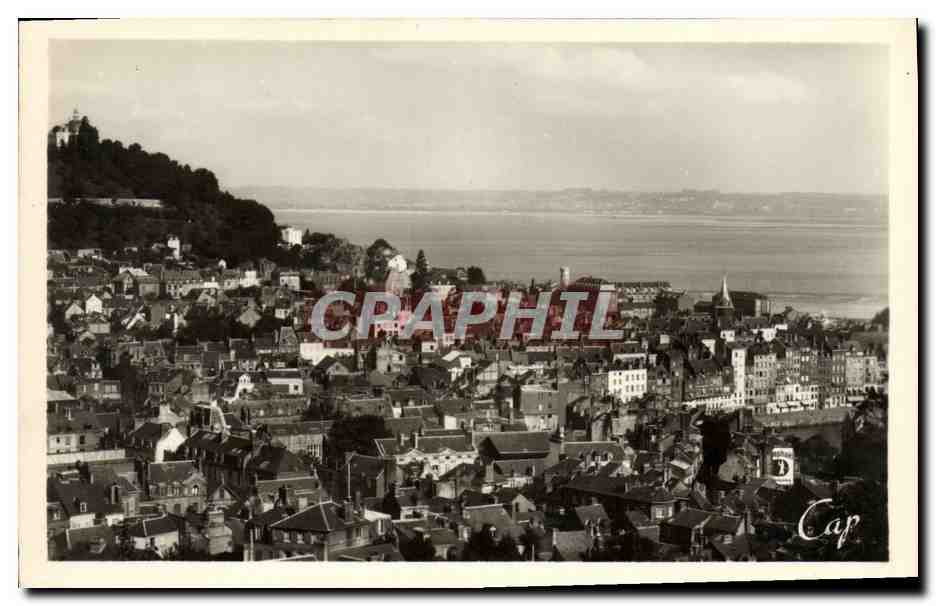 CPM Honfleur Panorama vers Honfleur et le Havre