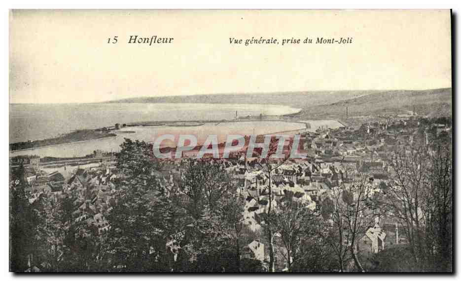 Honfleur — Vue générale prise du Mont-Joli — éditeur inconnu, n° 15