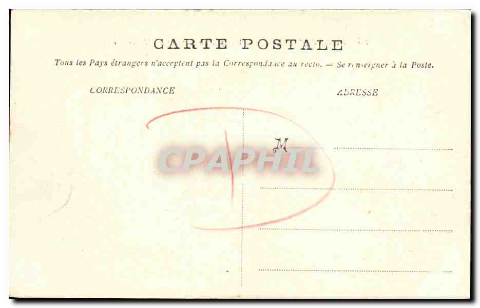 Honfleur — Vue générale prise du Mont-Joli — éditeur inconnu, n° 15 — Verso