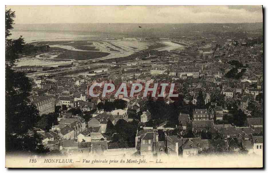 Honfleur — Vue générale prise du Mont-Joli — LL, n°125