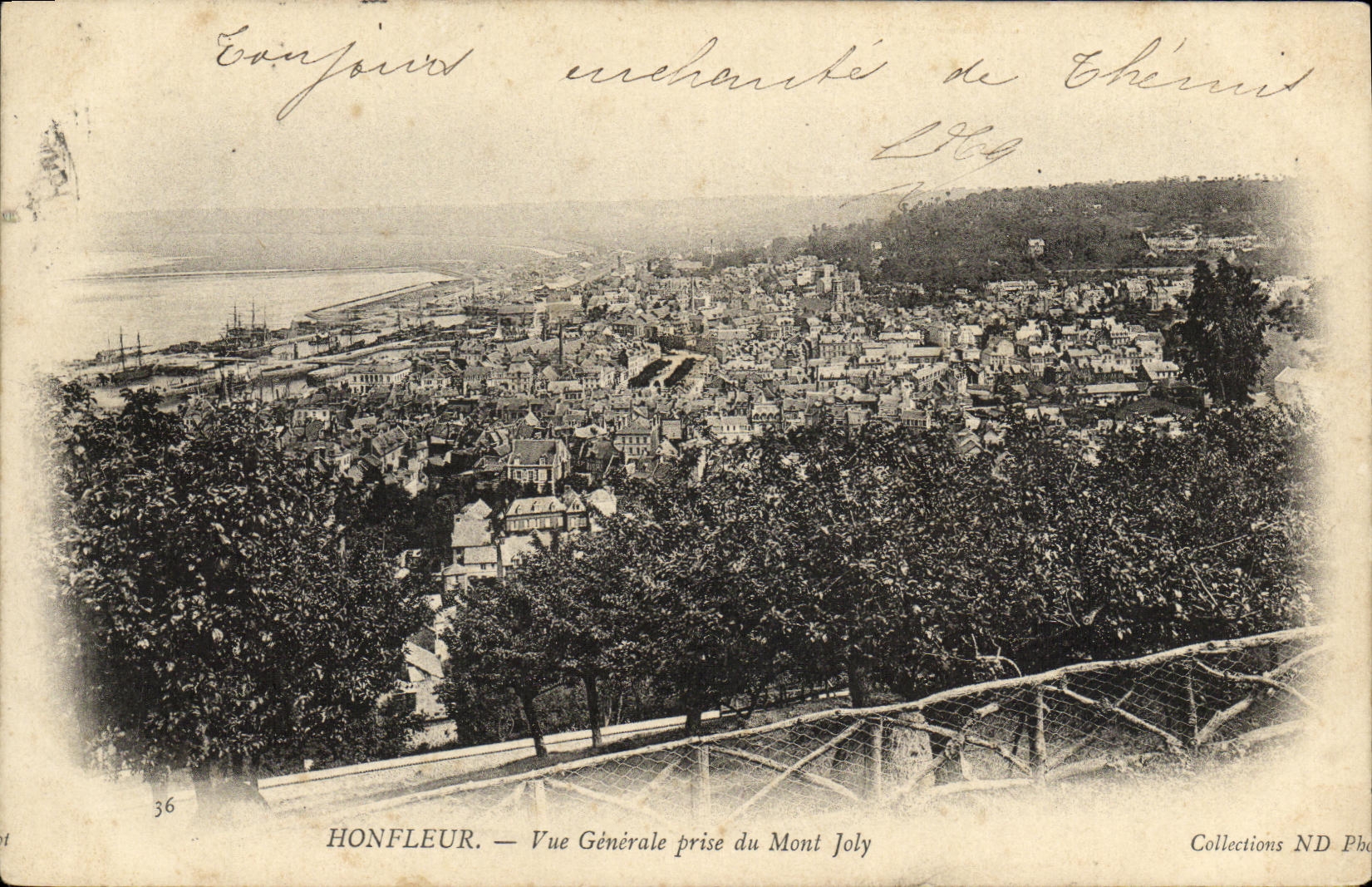 Honfleur — Vue Générale prise du Mont Joly — Éditeur ND Photo, n°36
