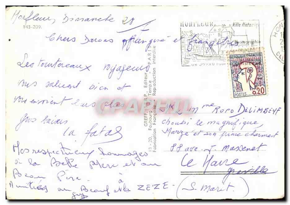 Honfleur — Souvenir — Greff & Cie, Fopbourg — Reverso