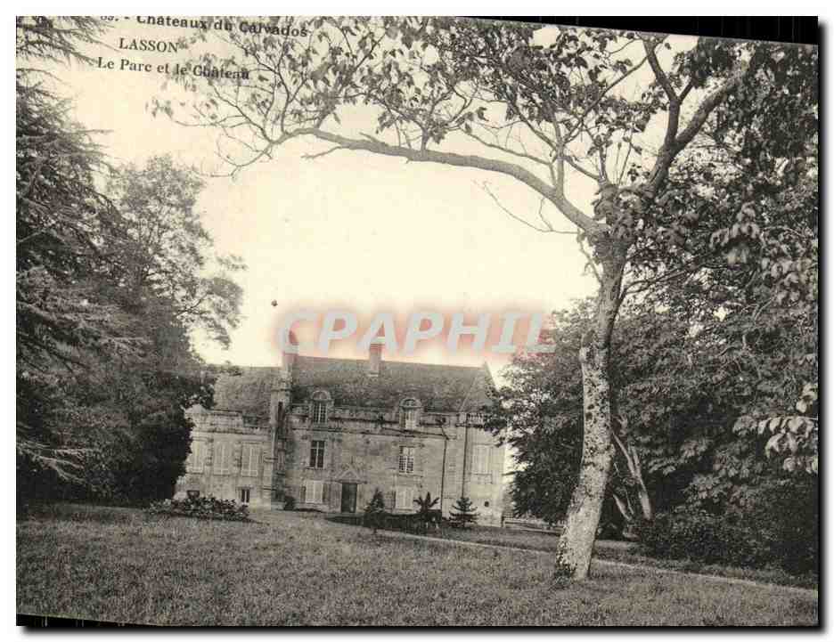 CPA Chateau de Lasson Le parc et le chateau