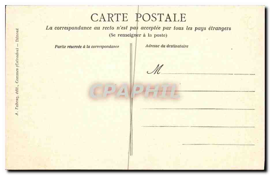 CPA Chateau de Lasson Le parc et le chateau — Verso