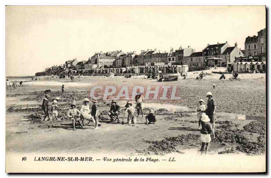 Langrune-sur-Mer — Vue générale de la Plage — LL