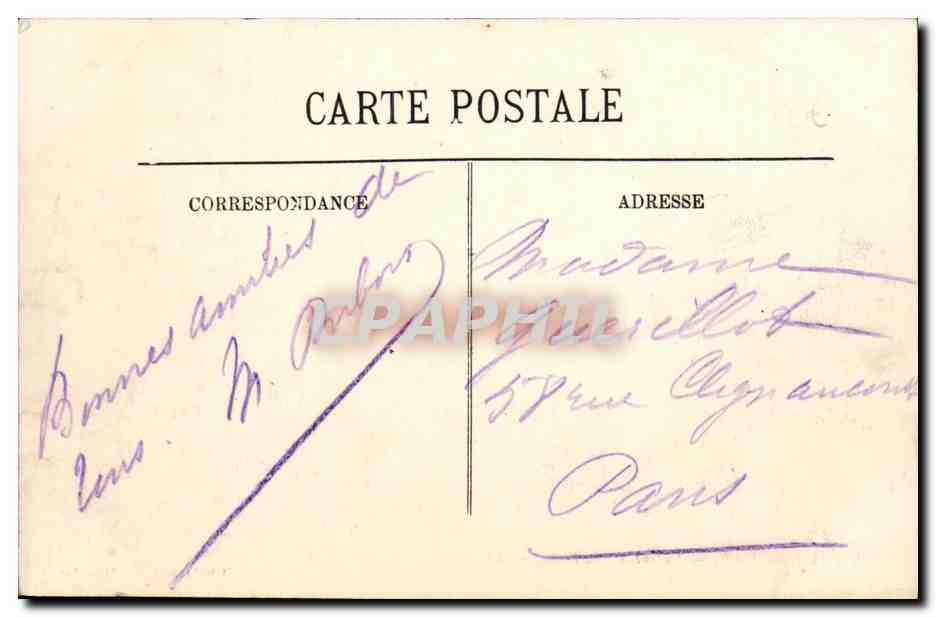 CPA Langrune Enfants Sur La Plage — Verso