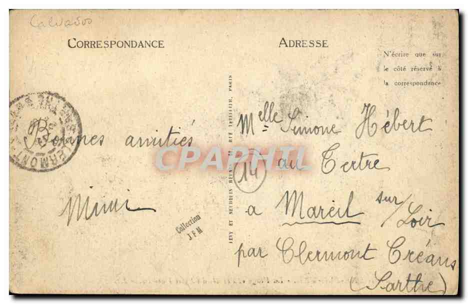 CPA Langrune Sur Mer La Plage et L Hotel du Petit Paradis — Verso