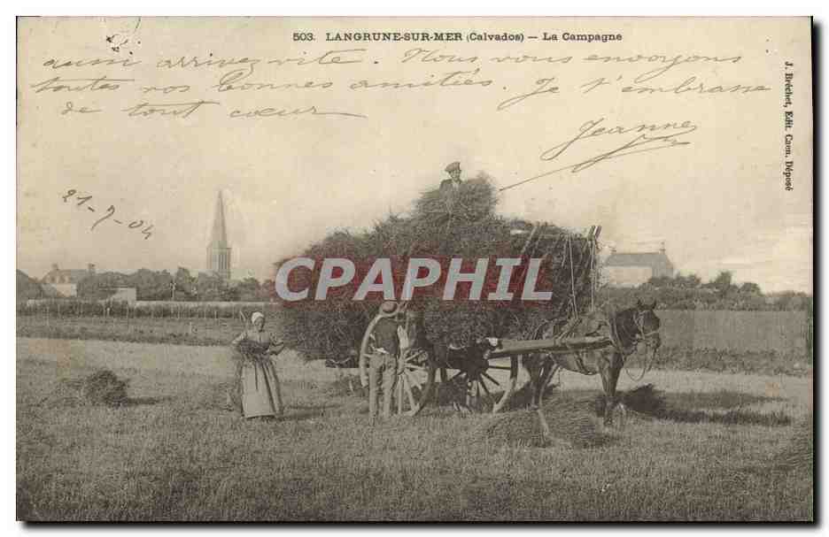 Langrune-sur-Mer (Calvados) — La Campagne — J. Bucquet, Édit. Cam. Déposé
