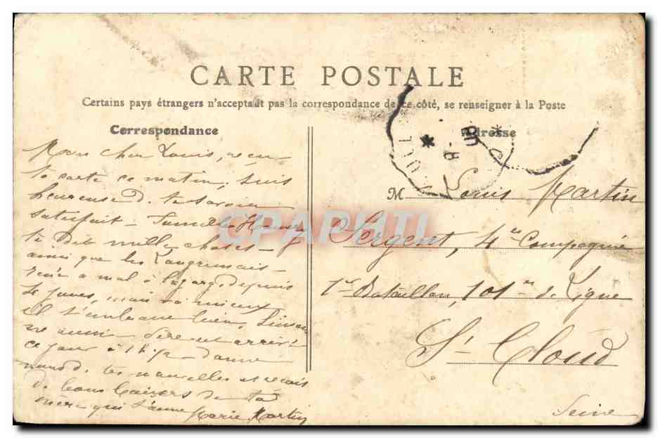 CPA Langrune Sur Mer Barques de Peche — Verso