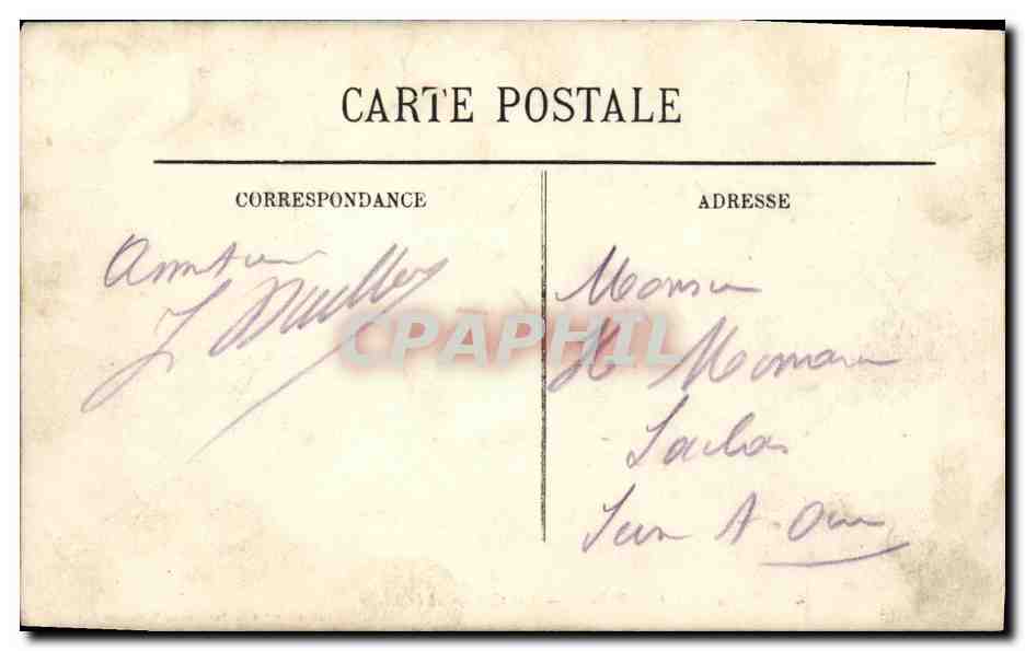 Langrune — Les Cabines et la Plage — Collection 'A la Parisienne' Maison Roy — Verso