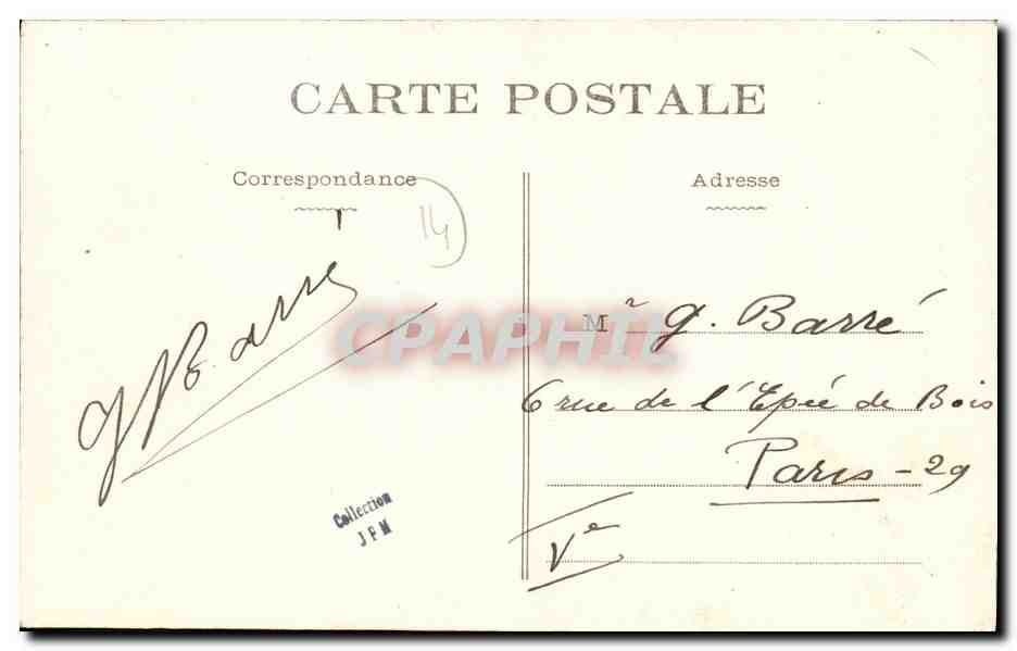 Langrune — La rue de Luc — éditeur inconnu, n°13 — Verso