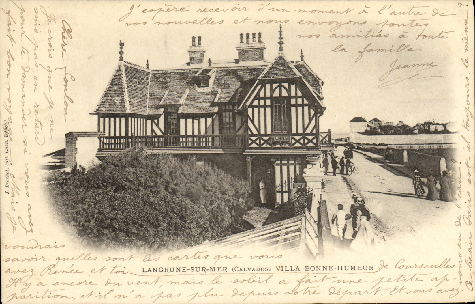 Langrune-sur-Mer (Calvados) — Villa Bonne-Humeur — J. Brachet, édit. Caen, Dép.