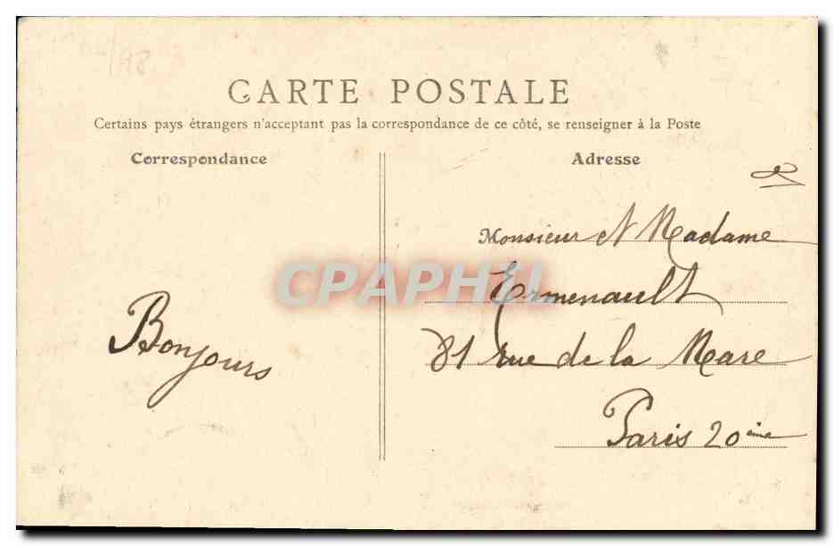 CPA Langrune Sur Mer Rue de la Mer — Verso