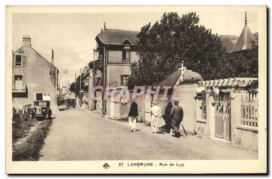 Langrune - Rue de Luc — Carte postale n°57