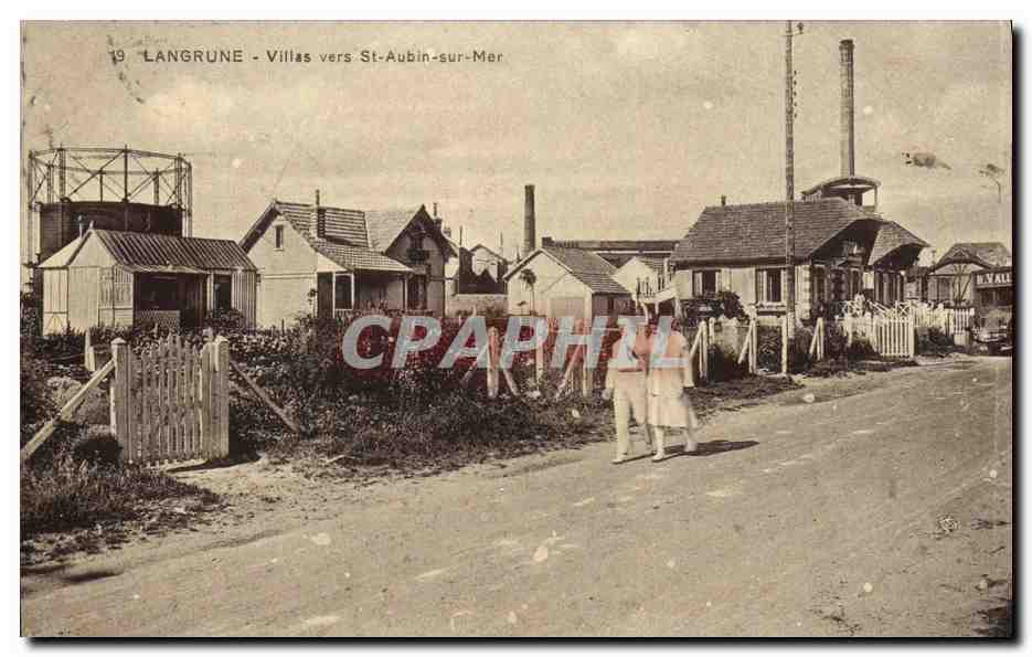 Langrune - Villas vers St-Aubin-sur-Mer — éditeur : Arts Plastiques Mécaniques, n°9