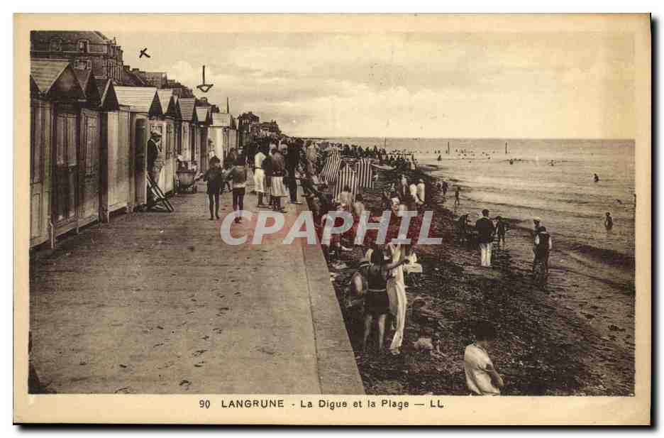 Langrune - La Digue et la Plage — LL